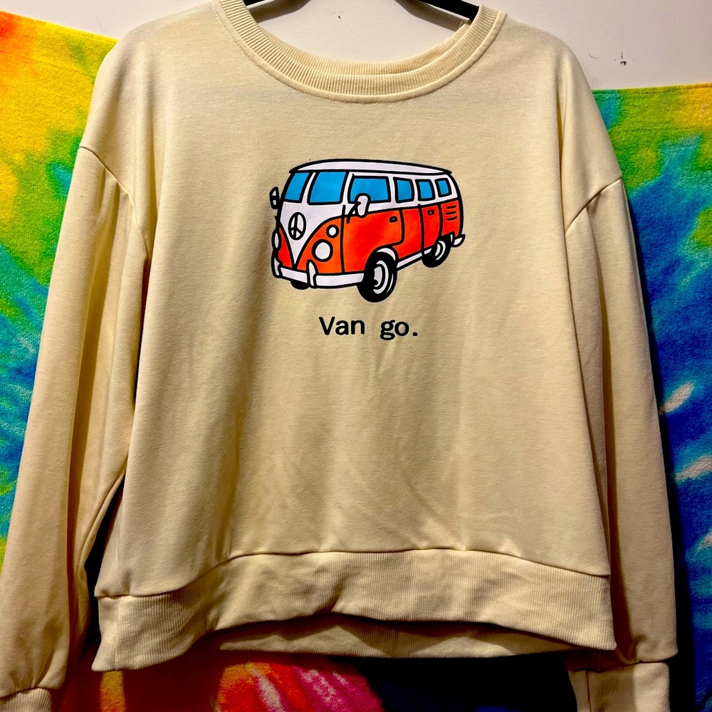 Womens Van Go tan colored long sleeve